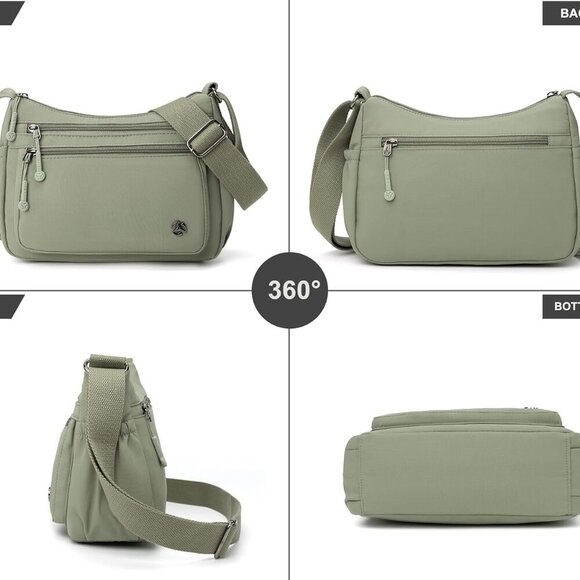 Stylish Water-Resistant Crossbody Purse with 10 Pockets - Lightweight & Secure - Picture 3 of 6